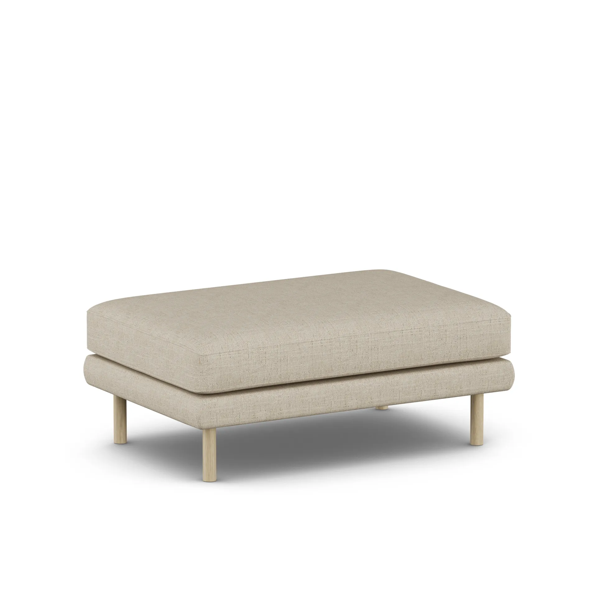 Bredhult footstool, Bern Beige 0341-white-oiled oak 1898