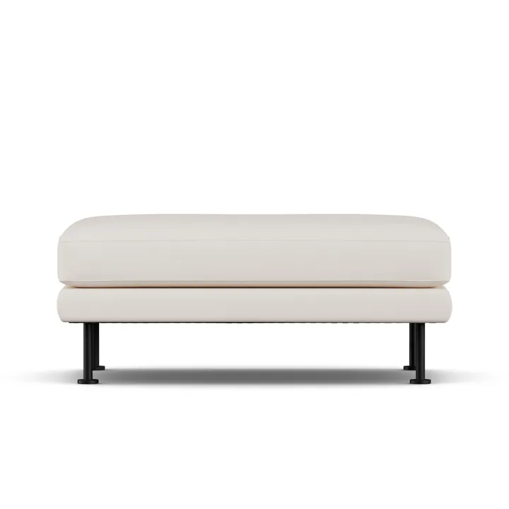 Bredhult footstool - Caleido Beige 9600-black steel - 1898
