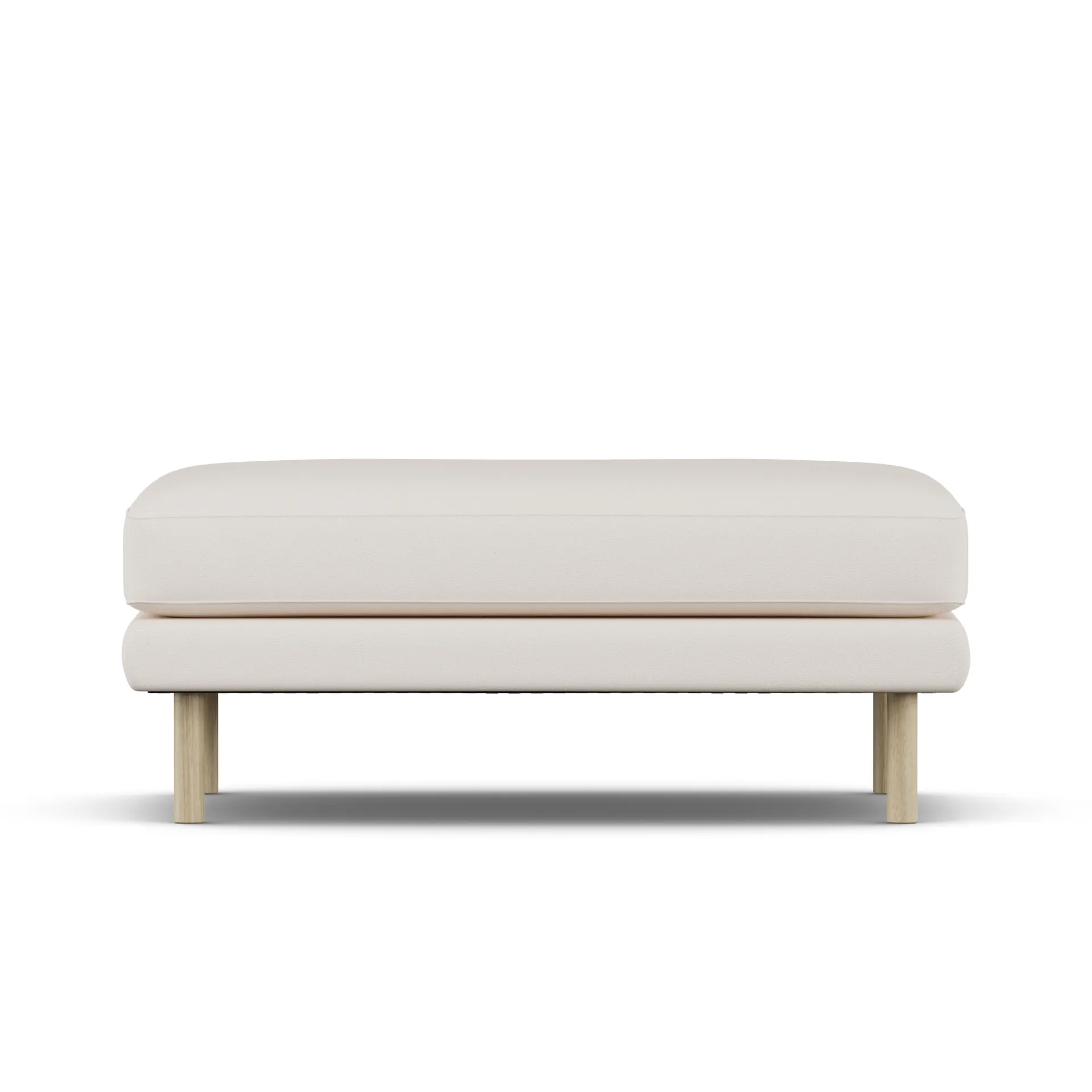Bredhult footstool, Caleido Beige 9600-white-oiled oak 1898