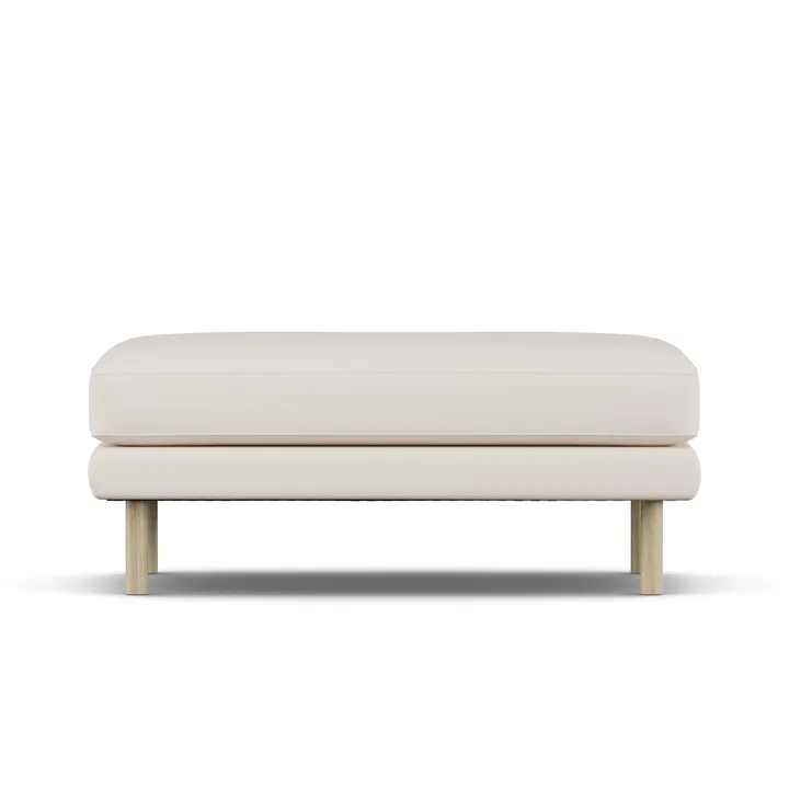 Bredhult footstool - Caleido Beige 9600-white-oiled oak - 1898