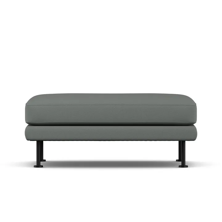 Bredhult footstool - Caleido Grey 1240-black steel - 1898