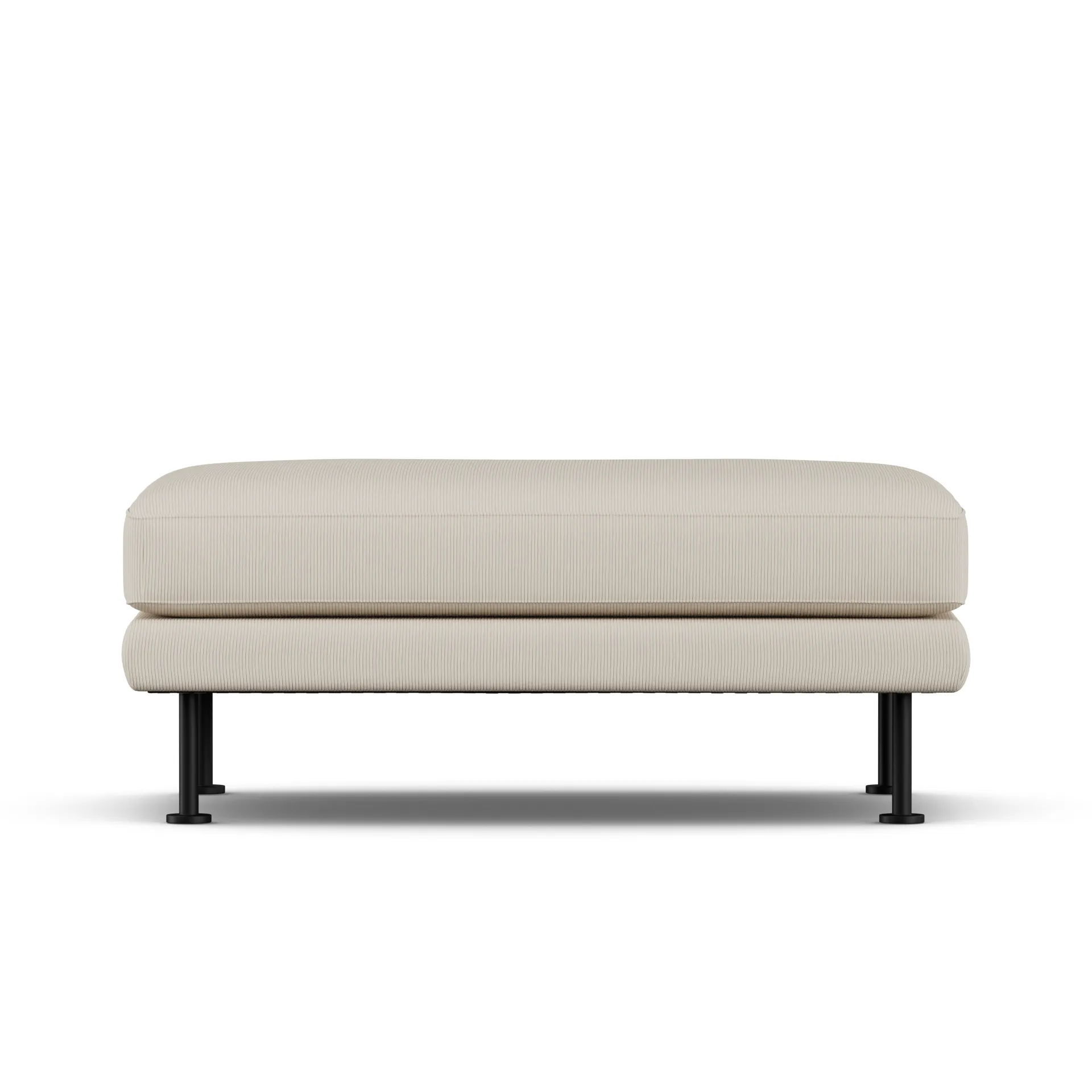 Bredhult footstool, Jump Beige 1956-black steel 1898
