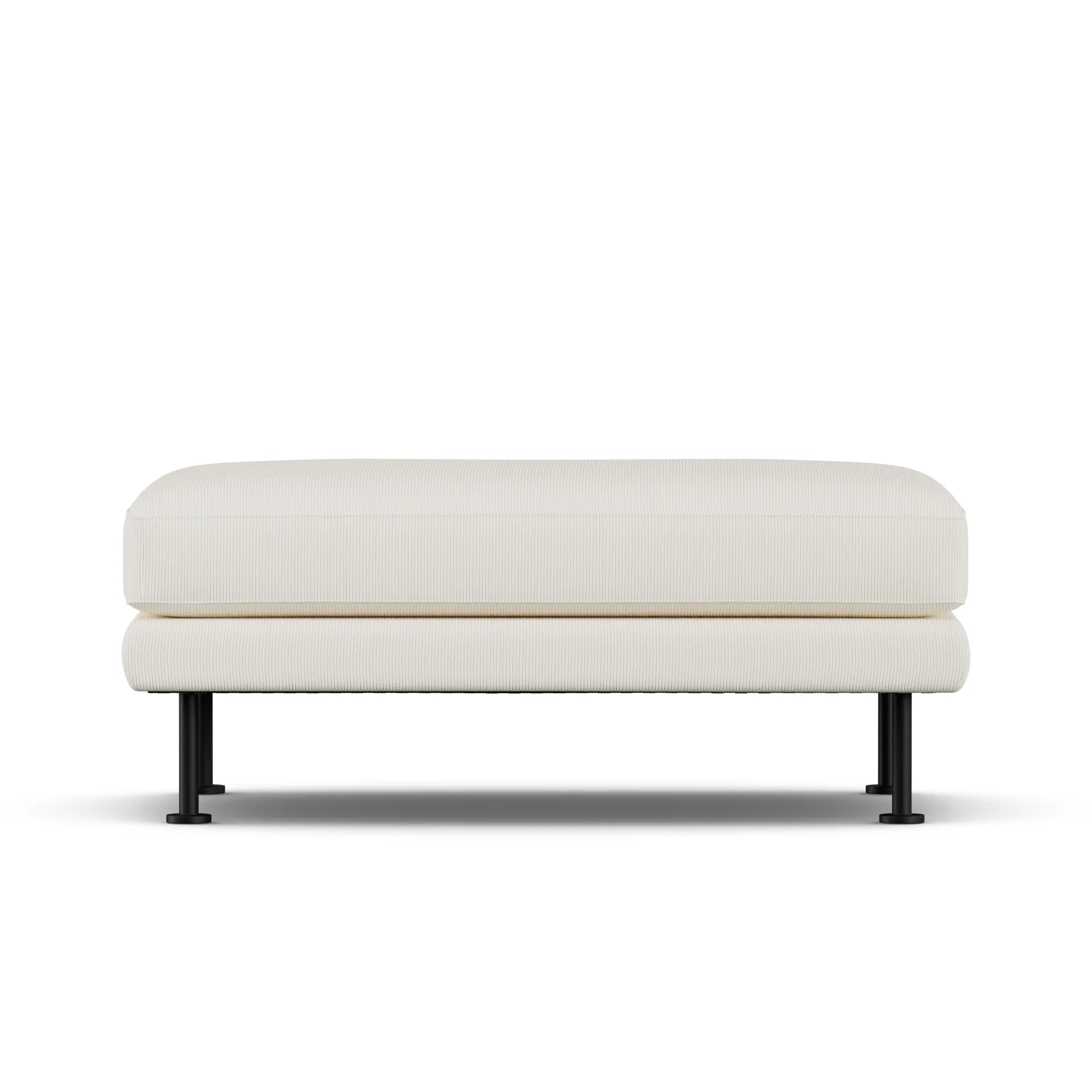 Bredhult footstool, Jump Off White 1954-black steel 1898