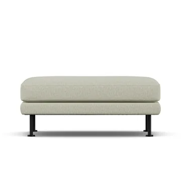 Bredhult footstool - Luiza Beige 3981-black steel - 1898