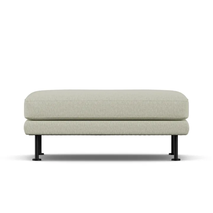 Bredhult footstool - Luiza Beige 3981-black steel - 1898