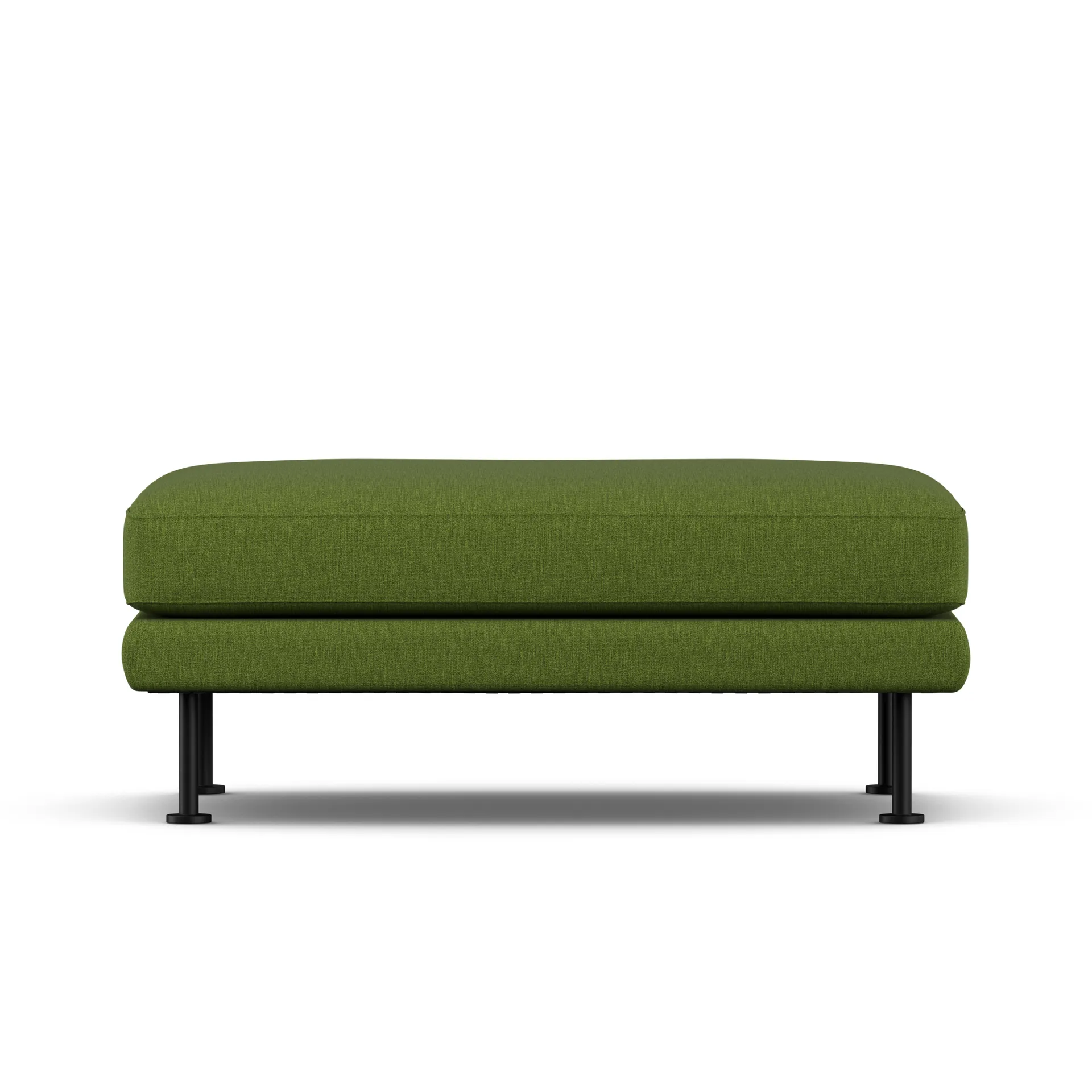 Bredhult footstool, Luiza Green 3975-black steel 1898