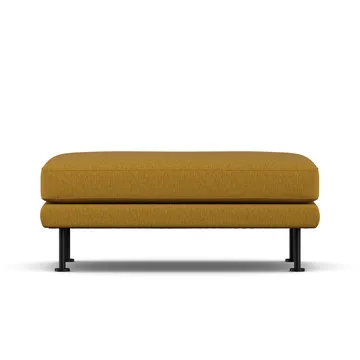 Bredhult footstool - Luiza Mustard 3972-black steel - 1898
