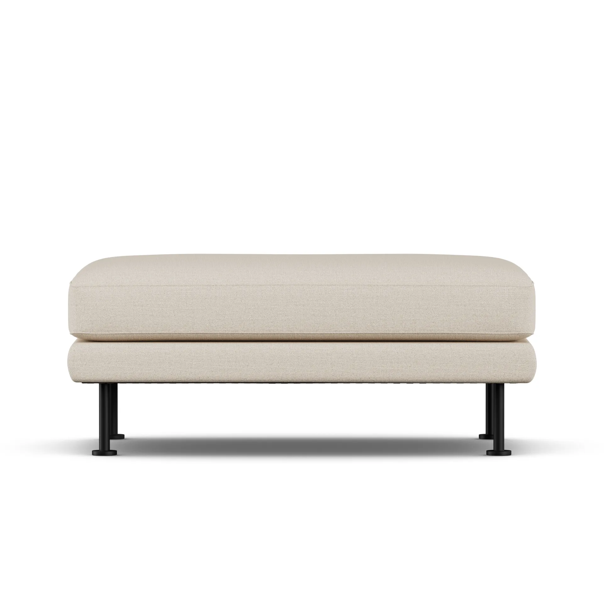 Bredhult footstool, Same Beige 6670-black steel 1898