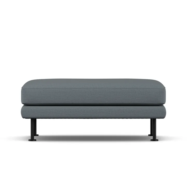 Bredhult footstool - Same Blue 6678-black steel - 1898