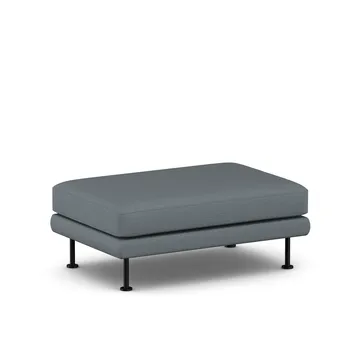 Bredhult footstool - Same Blue 6678-black steel - 1898