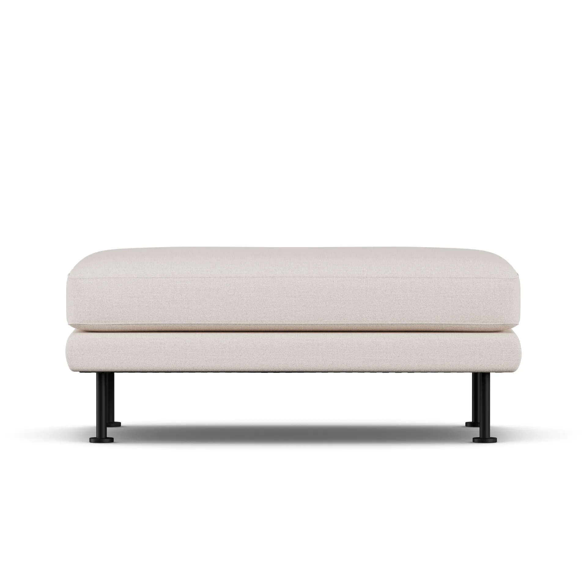 Bredhult footstool, Same Off White 6671-black steel 1898
