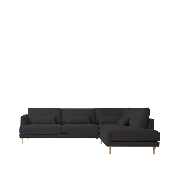 Bredhult modul sofa A1 - Fabric alaska 0191 anthracite. White oiled oak legs - 1898