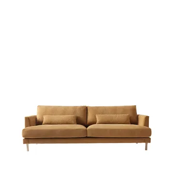 Bredhult sofa - 3-seat fabric jump 1959 honey. White oiled oak legs - 1898