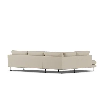 Bredhult sofa - Bern Beige 0341-black steel, 3-seater A2 - 1898