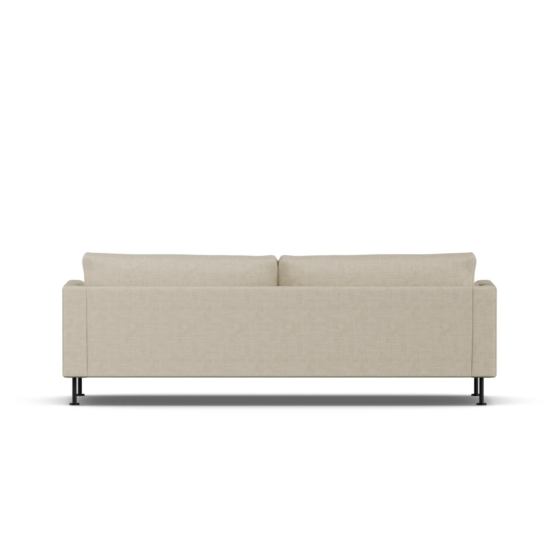 Bredhult sofa, Bern Beige 0341-black steel, 3-seater 1898