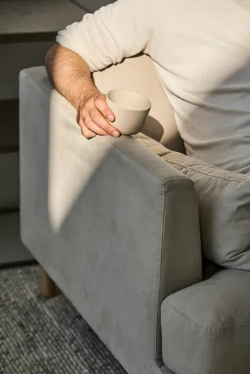 Bredhult sofa - Bern Beige 0341-black steel, 3-seater - 1898