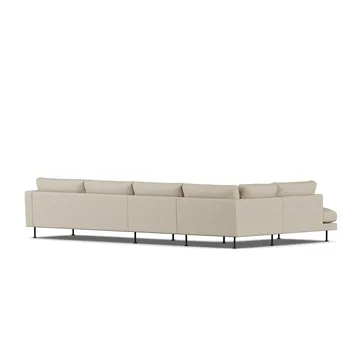 Bredhult sofa - Bern Beige 0341-black steel, 4-seater B2 - 1898