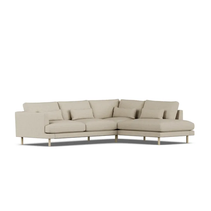 Bredhult sofa - Bern Beige 0341-white-oiled oak, 3-seater A1 - 1898