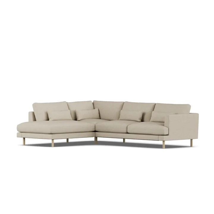 Bredhult sofa - Bern Beige 0341-white-oiled oak, 3-seater A2 - 1898