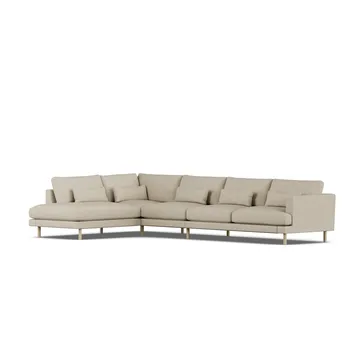 Bredhult sofa - Bern Beige 0341-white-oiled oak, 4-seater B2 - 1898