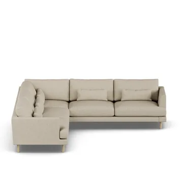 Bredhult sofa - Bern Beige 0341-white-oiled oak, corner sofa F - 1898
