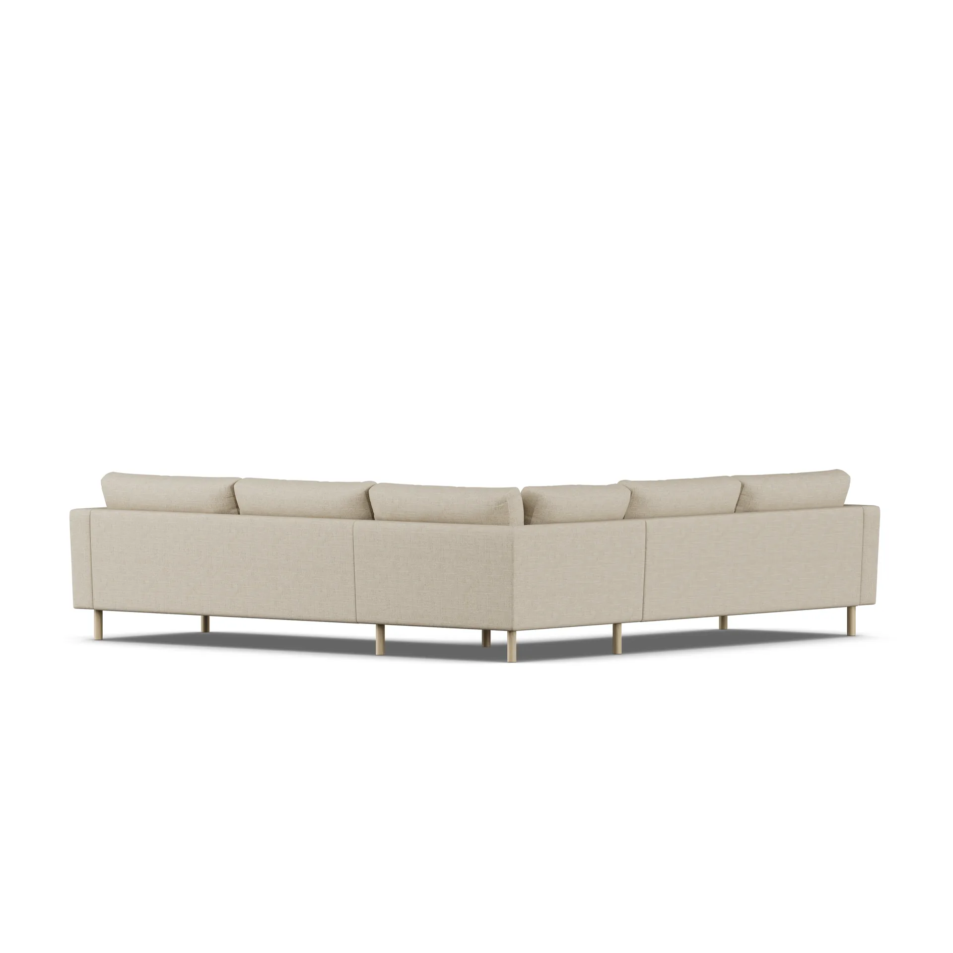 Bredhult sofa, Bern Beige 0341-white-oiled oak, corner sofa F 1898