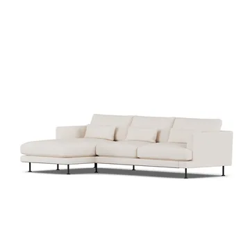 Bredhult sofa - Caleido Beige 9600-black steel, 2,5-seater C2 - 1898