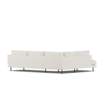Bredhult sofa - Caleido Beige 9600-black steel, 3-seater A2 - 1898