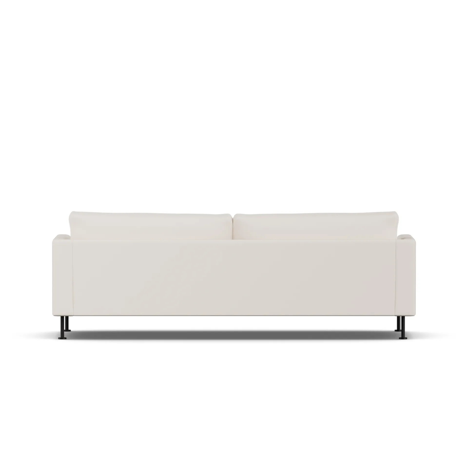Bredhult sofa, Caleido Beige 9600-black steel, 3-seater 1898