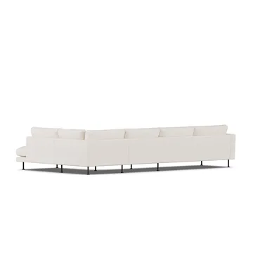 Bredhult sofa - Caleido Beige 9600-black steel, 4-seater B1 - 1898