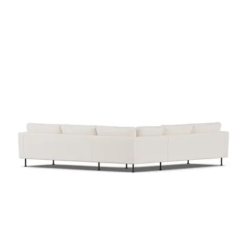 Bredhult sofa - Caleido Beige 9600-black steel, corner sofa F - 1898
