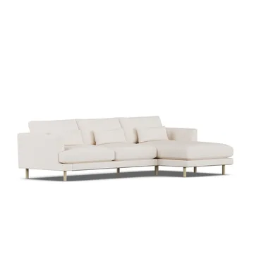 Bredhult sofa - Caleido Beige 9600-white-oiled oak, 2,5-seater C1 - 1898