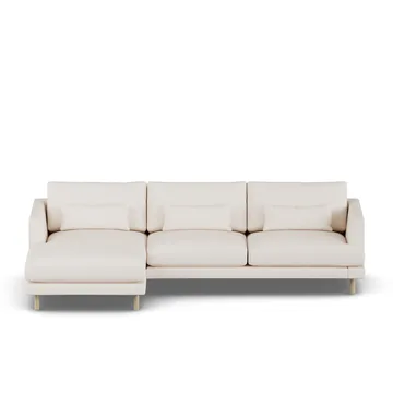 Bredhult sofa - Caleido Beige 9600-white-oiled oak, 2,5-seater C2 - 1898