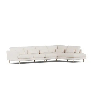 Bredhult sofa - Caleido Beige 9600-white-oiled oak, 4-seater B1 - 1898