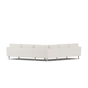 Bredhult sofa - Caleido Beige 9600-white-oiled oak, corner sofa F - 1898
