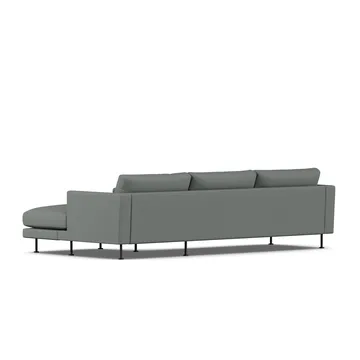 Bredhult sofa - Caleido Grey 1240-black steel, 2,5-seater C1 - 1898