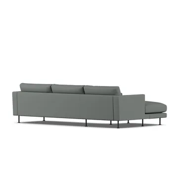 Bredhult sofa - Caleido Grey 1240-black steel, 2,5-seater C2 - 1898