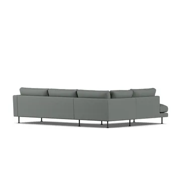 Bredhult sofa - Caleido Grey 1240-black steel, 3-seater A2 - 1898
