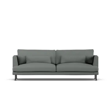 Bredhult sofa - Caleido Grey 1240-black steel, 3-seater - 1898