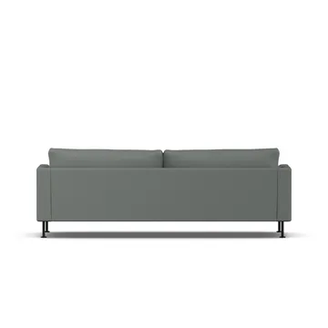 Bredhult sofa - Caleido Grey 1240-black steel, 3-seater - 1898