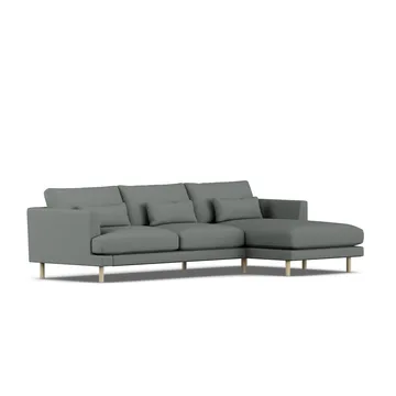 Bredhult sofa - Caleido Grey 1240-white-oiled oak, 2,5-seater C1 - 1898
