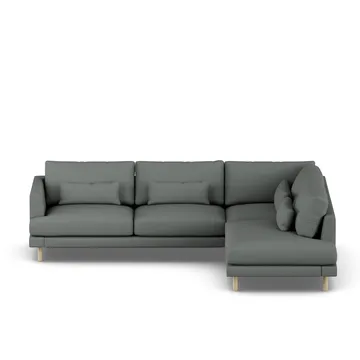 Bredhult sofa - Caleido Grey 1240-white-oiled oak, 3-seater A1 - 1898