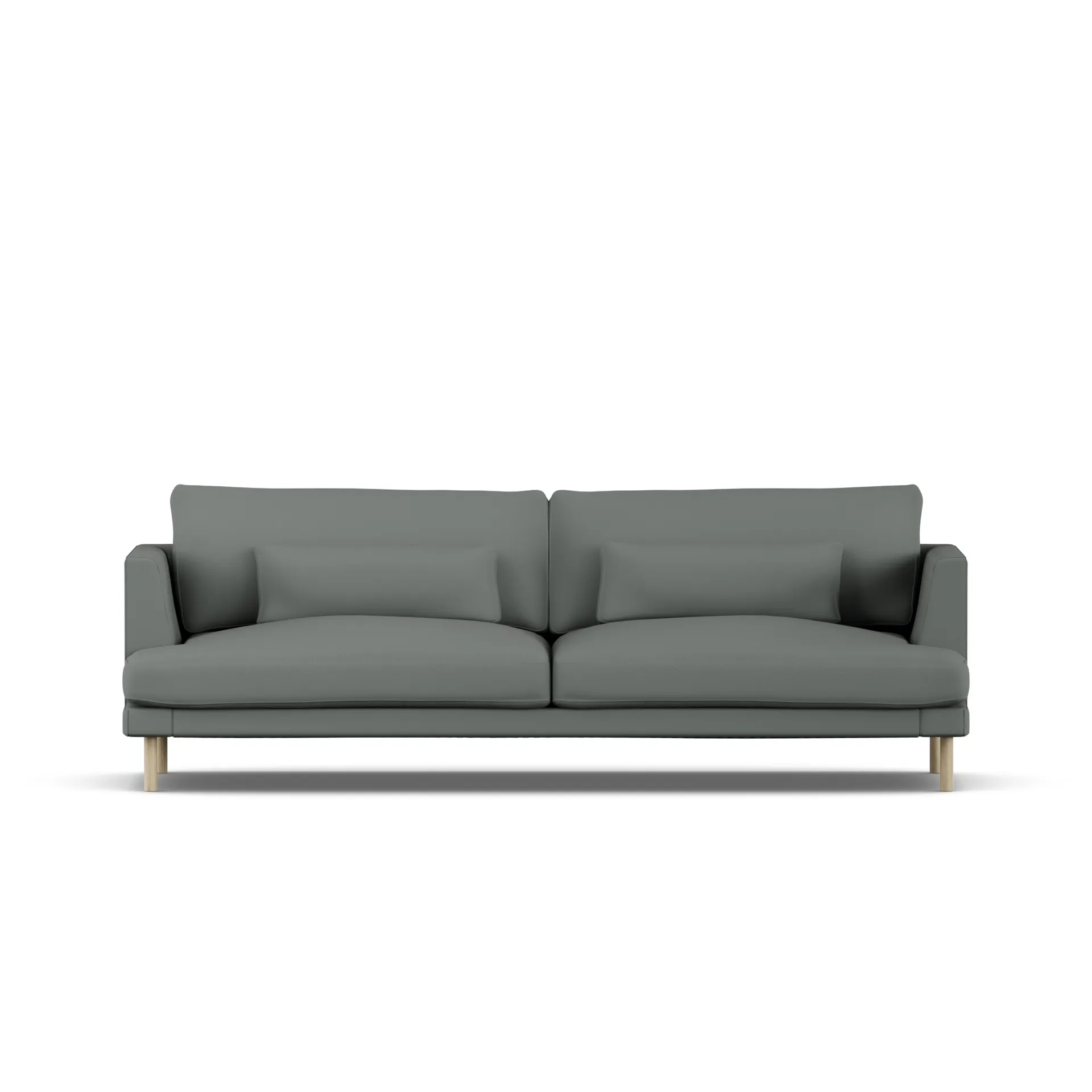 Bredhult sofa, Caleido Grey 1240-white-oiled oak, 3-seater 1898