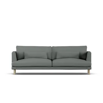 Bredhult sofa - Caleido Grey 1240-white-oiled oak, 3-seater - 1898