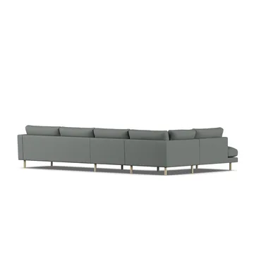 Bredhult sofa - Caleido Grey 1240-white-oiled oak, 4-seater B2 - 1898