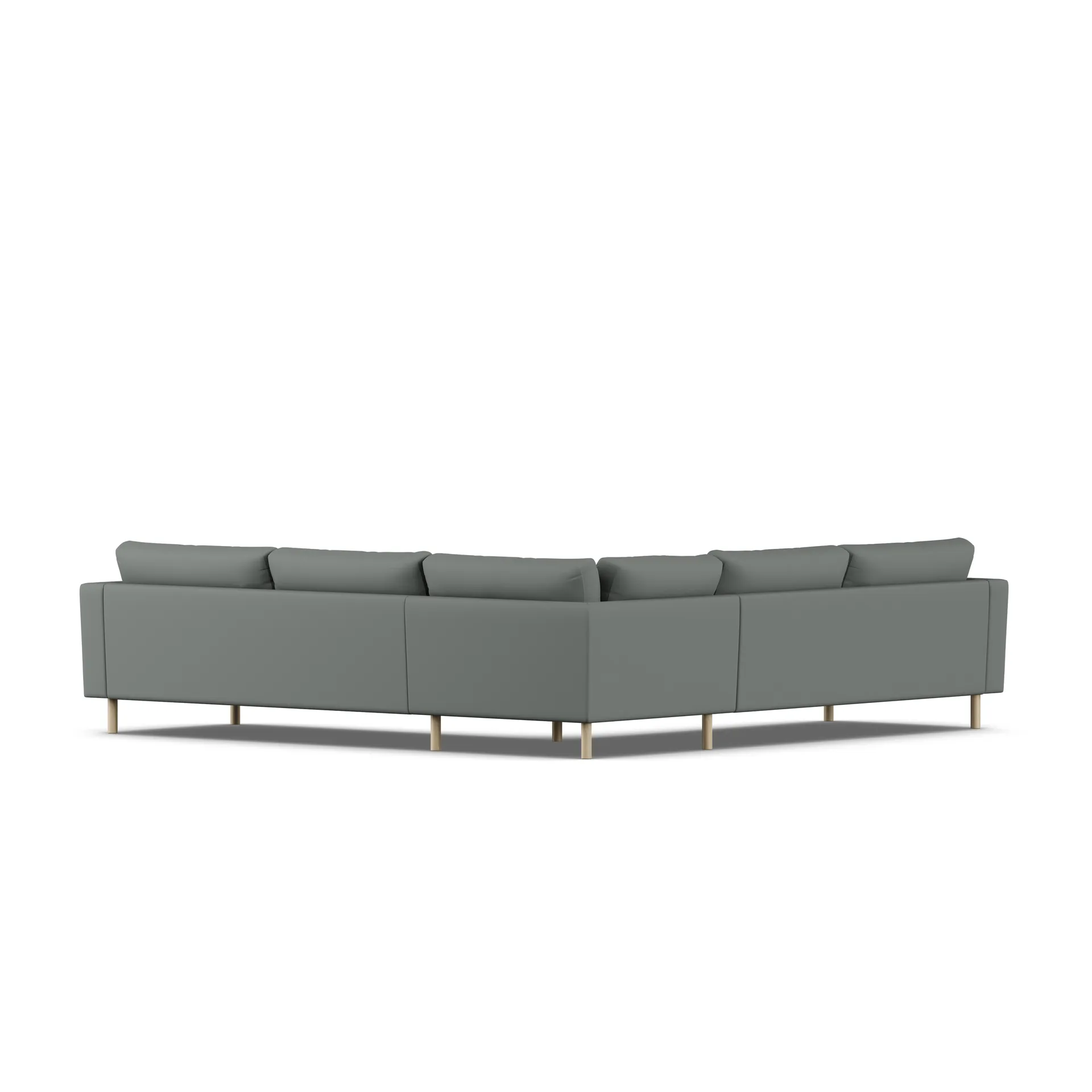Bredhult sofa, Caleido Grey 1240-white-oiled oak, corner sofa F 1898