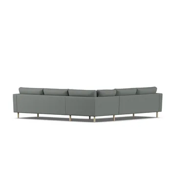 Bredhult sofa - Caleido Grey 1240-white-oiled oak, corner sofa F - 1898