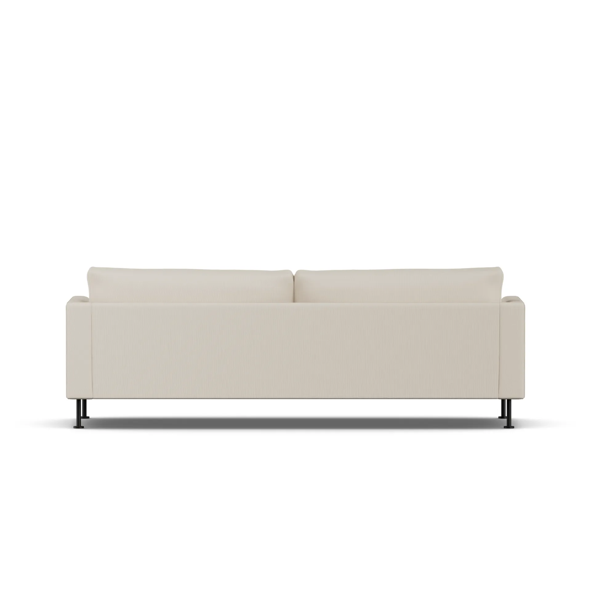 Bredhult sofa, Jump Beige 1956-black steel, 3-seater 1898