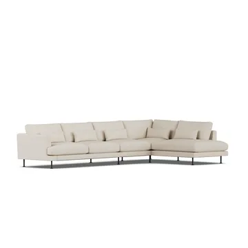 Bredhult sofa - Jump Beige 1956-black steel, 4-seater B1 - 1898