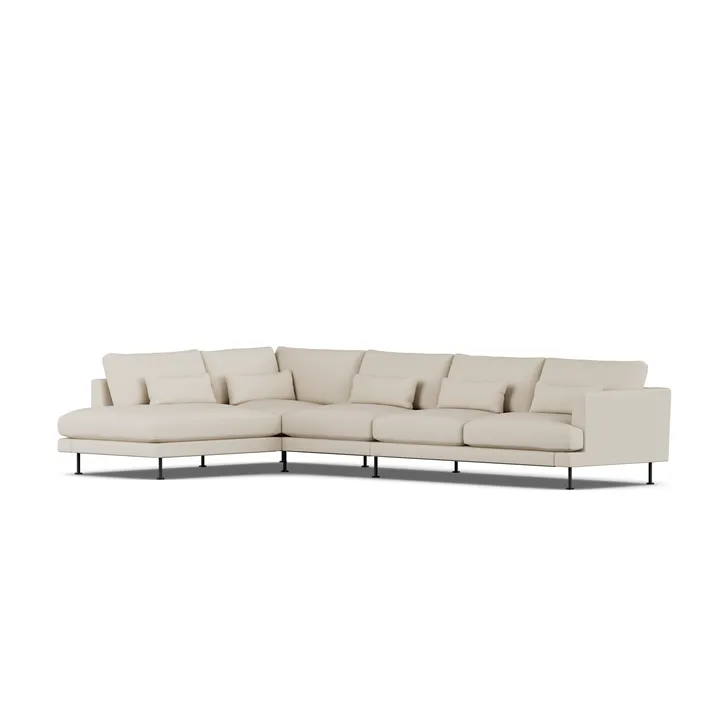 Bredhult sofa - Jump Beige 1956-black steel, 4-seater B2 - 1898